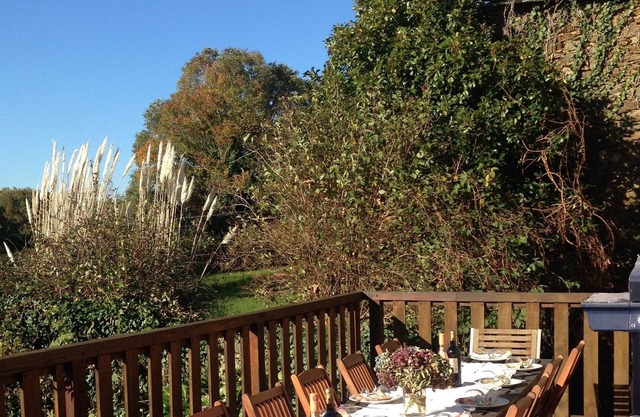 Farmhouse w/acres of private land, heated pool, games room in South West France.