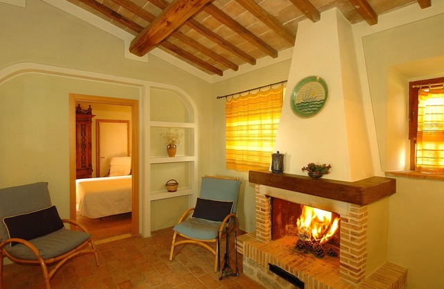 Casa de campo Montecchio Chimenea