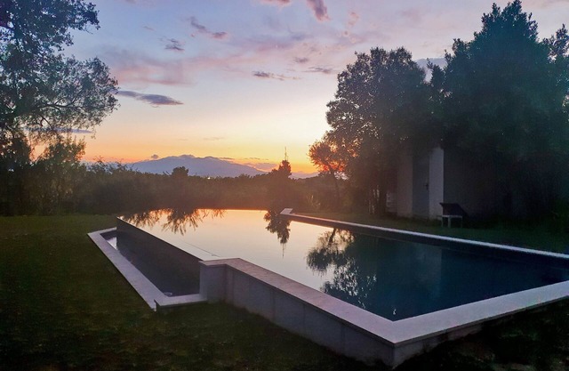 farmhouse near the sea, nature and swimming pool with mountain views