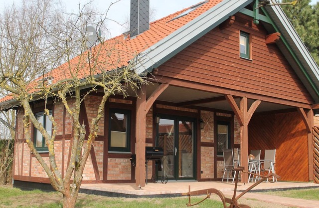 Ferienhaus en Brusow mit überdachter Terrasse