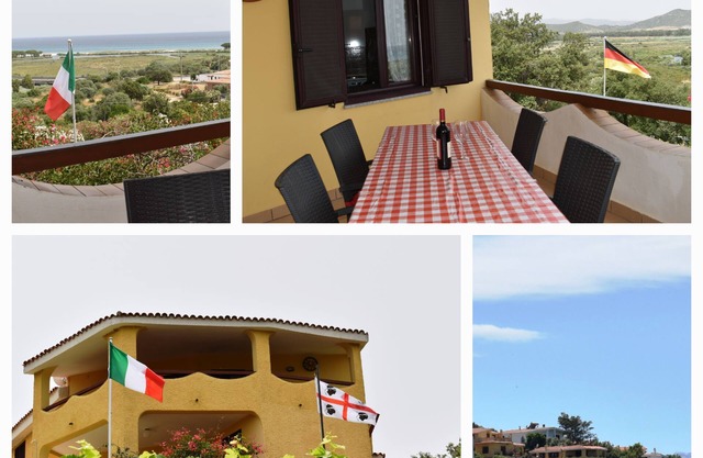 Ferienwohnung mit Meerblick-Strand La Caletta-S.Lucia