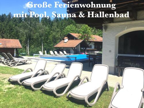 Ferienwohnung Ferienanlage Pool Sauna Hallenbad Nähe Skipiste Bayer Wald