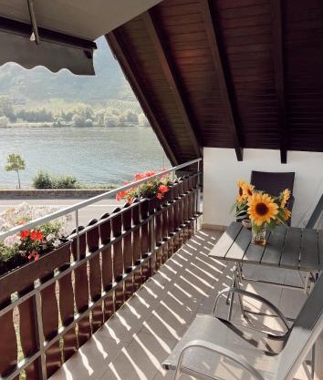 Ferienwohnung Moselflair mit direktem Blick auf die Mosel und Weinberge
