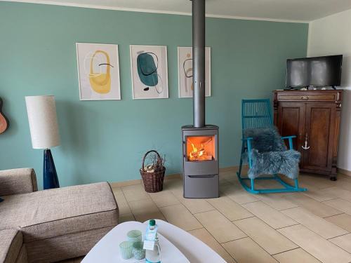 Ferienwohnung Ostseestille am Bodden mit Kamin