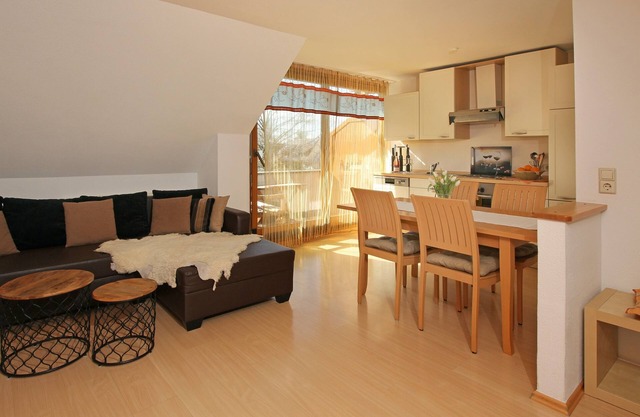 Apartamento tipo 2, 60 m² con balcón y 2 dormitorios para máx. 4 personas