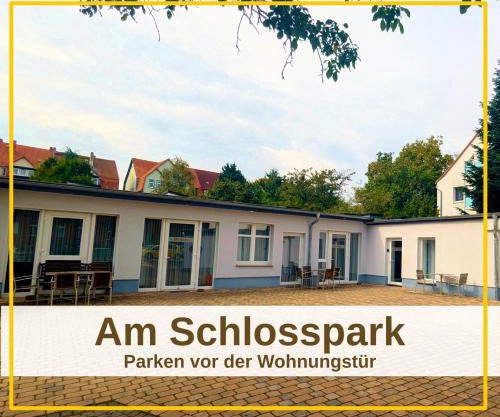 FeWo Urban Gotha-Apartment Friedenstein- Am Schlosspark- Parken an der der Tür- Barrierefrei, 900 Meter zum Bahnhof - Wallbox