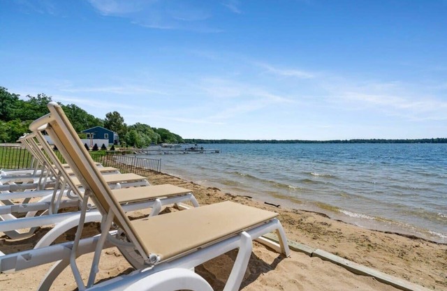 Fife Lake condo with fire pit and lake views