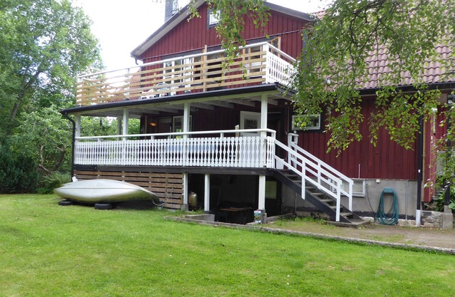 La pesca con amigos / familia en comf. gr. Casa con sauna junto al lago Åsnen