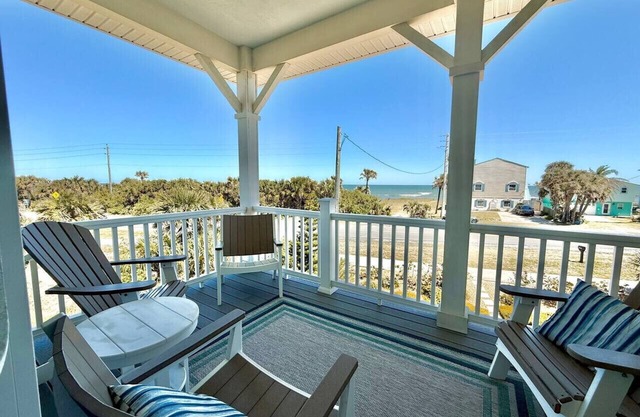 Flagler Beach Gem, Prime Ocean Views, Beach Access Right Across the Street!
