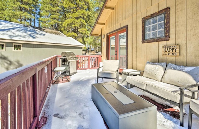 Flagstaff Cabin w/ Fire Box, Near Downtown!