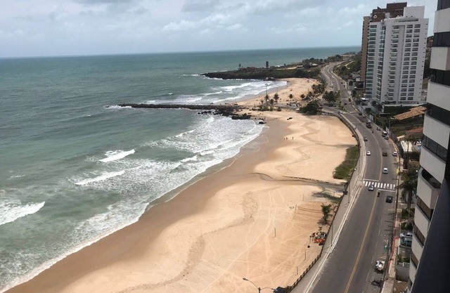 Flat DE Frente Para O MAR COM Vista Linda DA Praia E Localização Perfeita