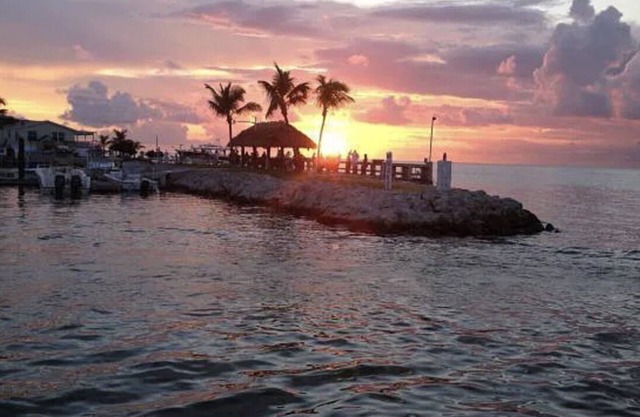 Florida Keys Bayside with Beautiful Sunset Water View