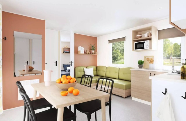Flower Camping Le Pré des Sables *** - Mobile home Comfort 34m2 3 bedrooms + TV 6 people