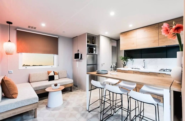Flower Camping Vitamin **** - Mobile home Premium 33m2 (3 bedrooms) + Terrace + TV + Clim 6 persons