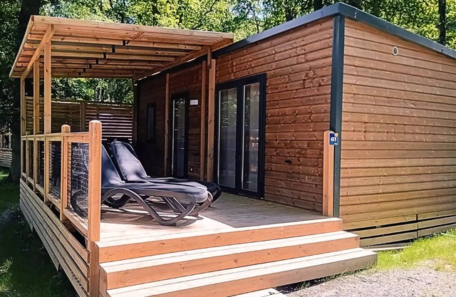Flower Camping Port de la Chaîne **** - Homeflower Premium 29m2 (2 bedrooms) Terrace + TV + SEA VIEW 4 people