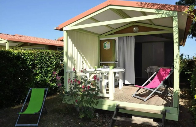 Camping L'Abri-coastal *** - Chalet Moréa 3 habitaciones para 5 personas