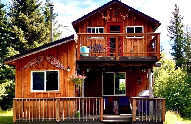Forest Creek cabin is nestled away in the woods offering a quiet retreat.