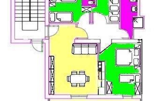 Apartamento de cuatro habitaciones "B2" con vista al mar a 30mt. de la playa