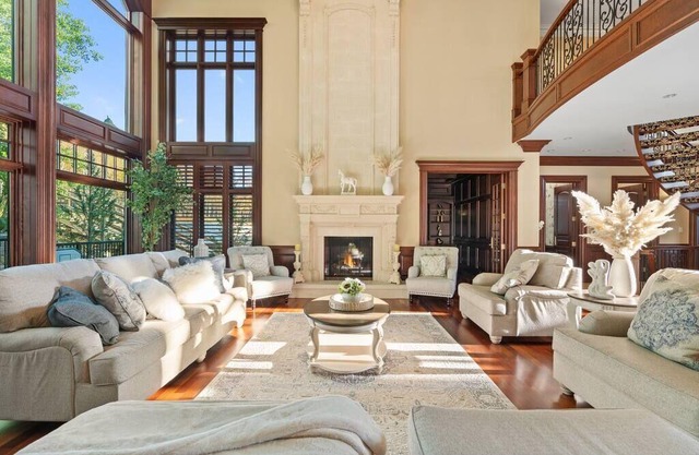 French Château w/Swim Spa & Theatre: 11,700 sqft