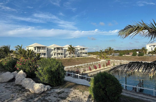 Front-row views of the marina and the peaceful charm of Great Guana Cay