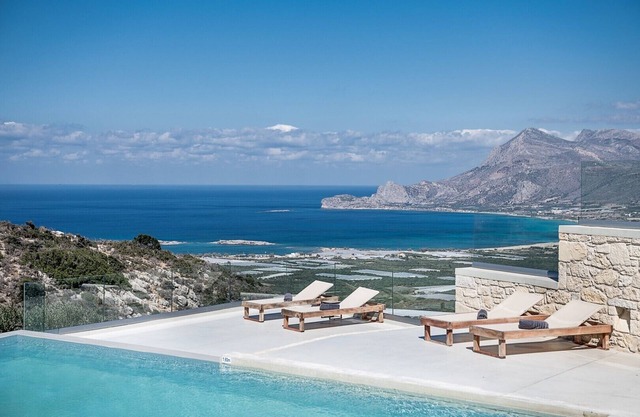 Villa exclusiva cerca de la playa de Falasarna ★ Piscina privada climatizada ★ Vista superior al mar