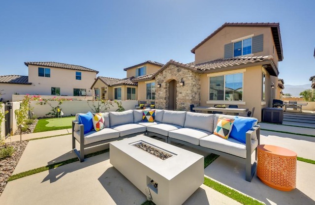 Furnished Patio and Putting Green La Quinta Home