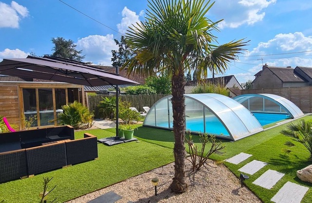 Gîte La Belle Aventure con Jacuzzi Piscina