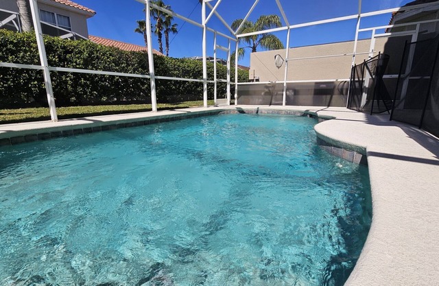 Gated, private pool, pool table, how to train your dragon kids room