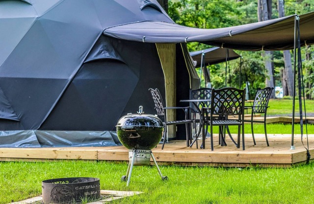 Geodesic Dome Glamping in the Catskills