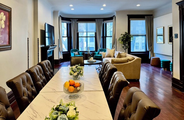 Gilded Age Gold Coast Mansion with Parking, Deck, Fireplaces