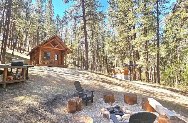 GLAMPING at it's best in 2025!! Visit our Cabin at Montana Mountain Time Farms!