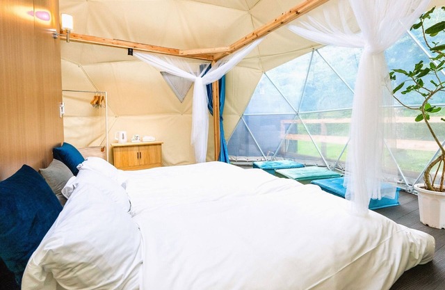 Glamping dome tent with toilet and semiopenair bath Pets allowed Room without meals plan / Ashigarakamigun Kanagawa