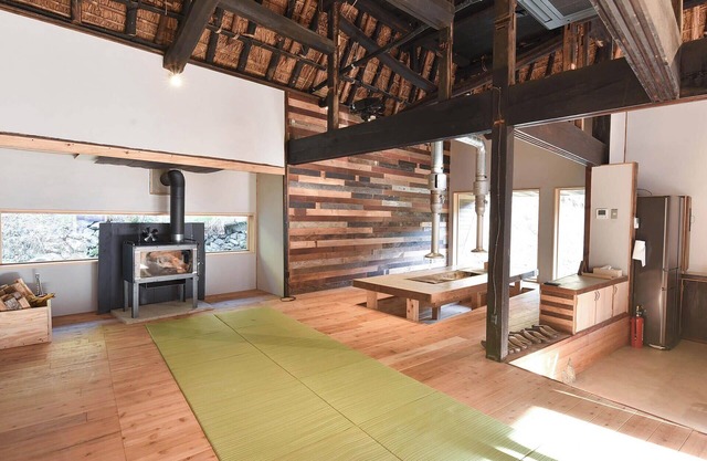 Glamping meals included Maenomeri Building / Sayo District Hyōgo