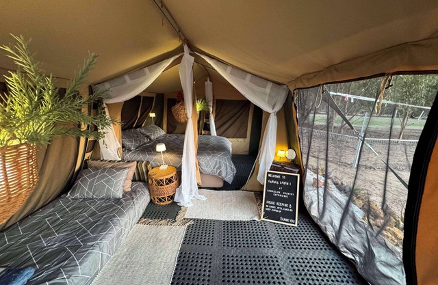 Glamping off-grid just over 3 hours from Perth & Bunbury on the way to Esperance