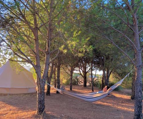 Glamping on Organic Yoga Farm with Natural Swimming Pool near Beach