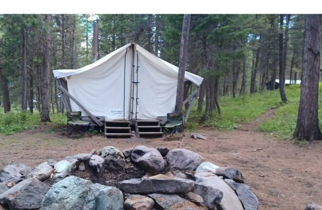 Glamping Wall Tent 1/ 1 Queen and 1 futon