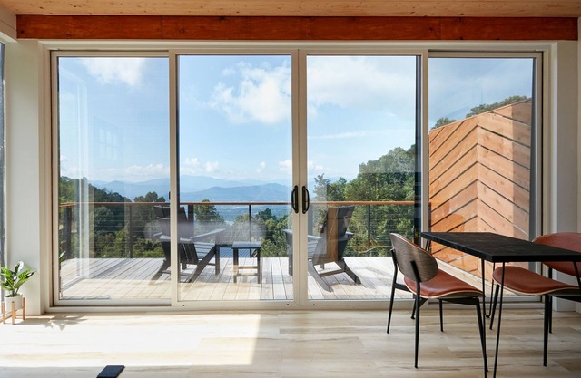 Glass Cabin + Mountain Views + Private Deck