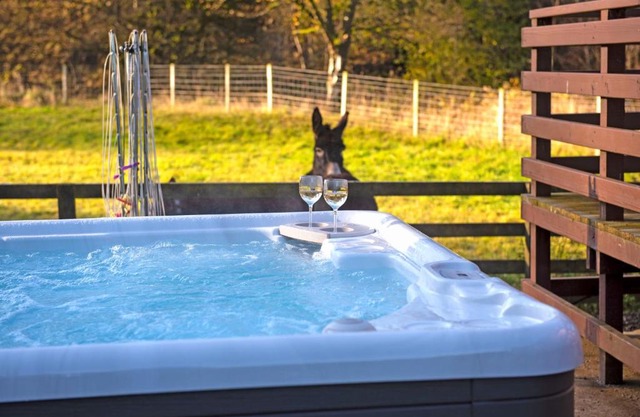Glen Bay - 2 Bed Lodge on Friendly Farm Stay with Private Hot Tub