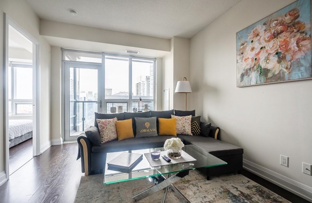 GLOBALSTAY. Elegance in peonies 23 Floor 1Br. Free Parking