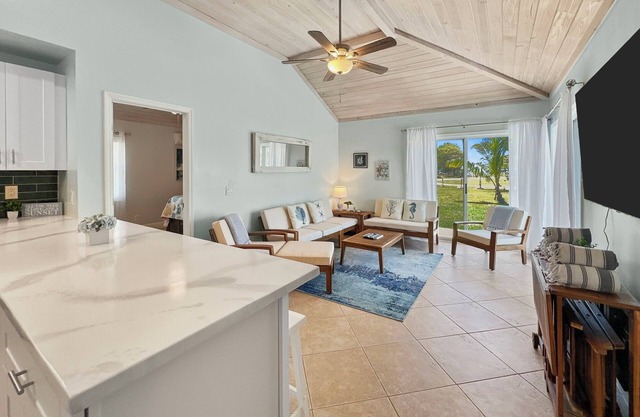 Golf Cart Included, Abaco Villa, Treasure Cay, Bahamas, 100 yards from beach