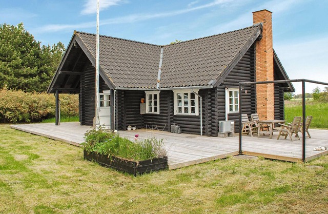 Impresionante casa en Knebel con sauna