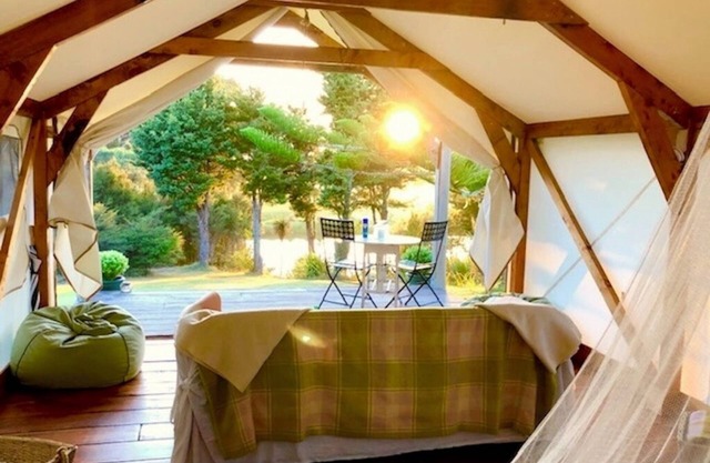 Glamping romántico y aislado frente al mar, Nr Kerikeri, Bay of Islands