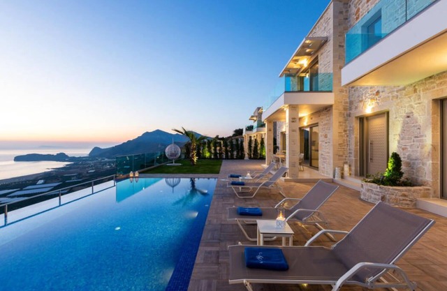 Preciosa villa para 7 con vistas a la playa de Phalasarna