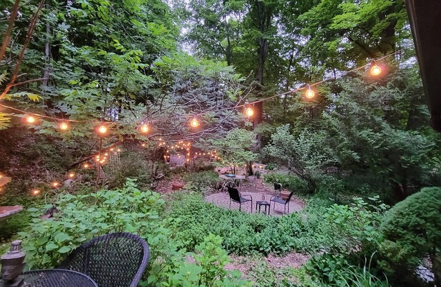 Gorgeous wooded site 15 min from the heart of Traverse City...walk to swimming!