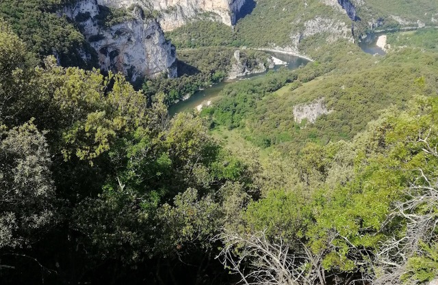 Gorges de L'ardèche.. 500 m vom Pont D'arc.. Naturschutzgebiet