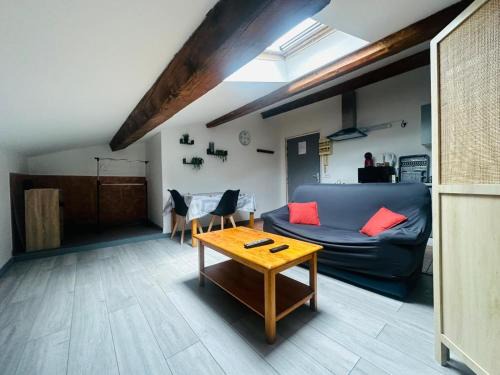 Grand studio proche centre