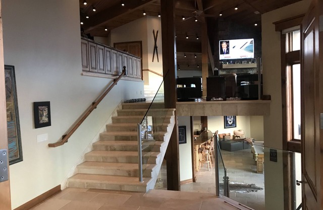Grandiose home with breathtaking views of ski resorts and surrounding mountains.