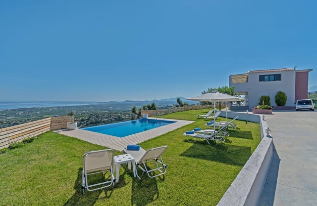 Grandiose Chania Villa | 3 Bedrooms | Villa Coyote | Amazing Sea Views | Outdoor Pool and Hot Tub | Maroulas