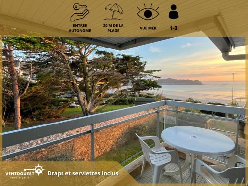Granit & Vagues - Balcon vue mer, séjour à Trébeurden, front de mer