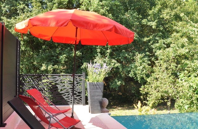 Grasse, tranquilo, jardín, piscina